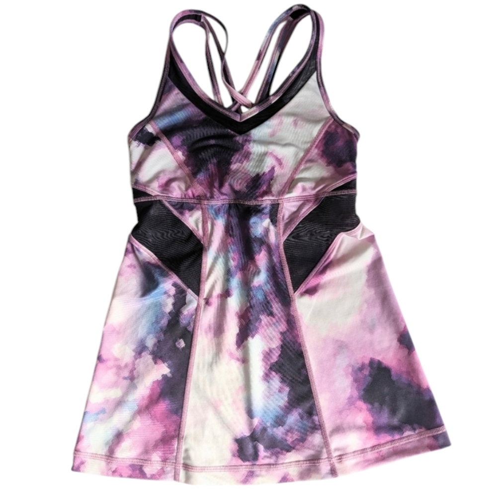 Lululemon Strap It Like It's Hot Tank Blooming Pixie Purple & Black - Size 4